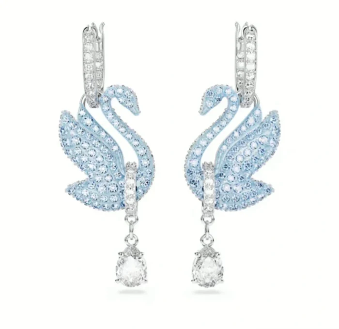 Swarovski Swan drop earrings - Image 3